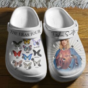 Taylor Swiftie Jesus White Clogs: Stylish Footwear for Swifties – Limited Edition