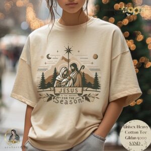 Jesus Nativity Scene Unisex Shirt: Catholic Winter & Religious Christmas Apparel
