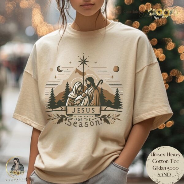 Jesus Nativity Scene Unisex Shirt: Catholic Winter & Religious Christmas Apparel