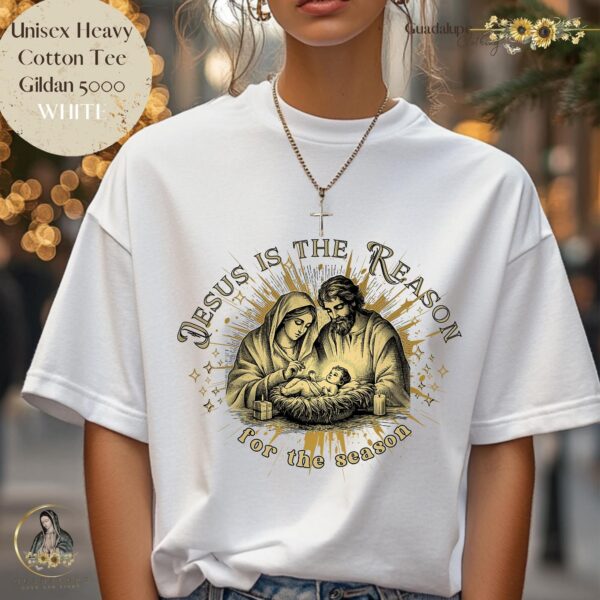Jesus Nativity Scene Unisex Shirt: Catholic Winter Apparel for Festive Faith Clothing
