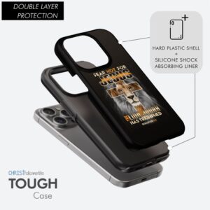 Fear not for Jesus the Lion of Judah has triumphed Revelation 5:5 phone case 1
