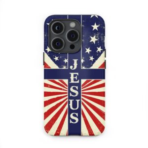 Jesus American Flag phone case