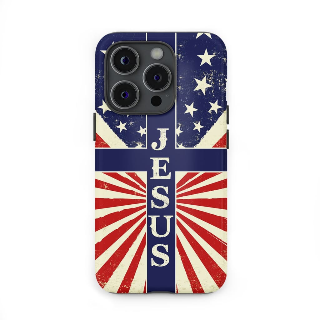 Jesus American Flag phone case Jesus American Flag phone case