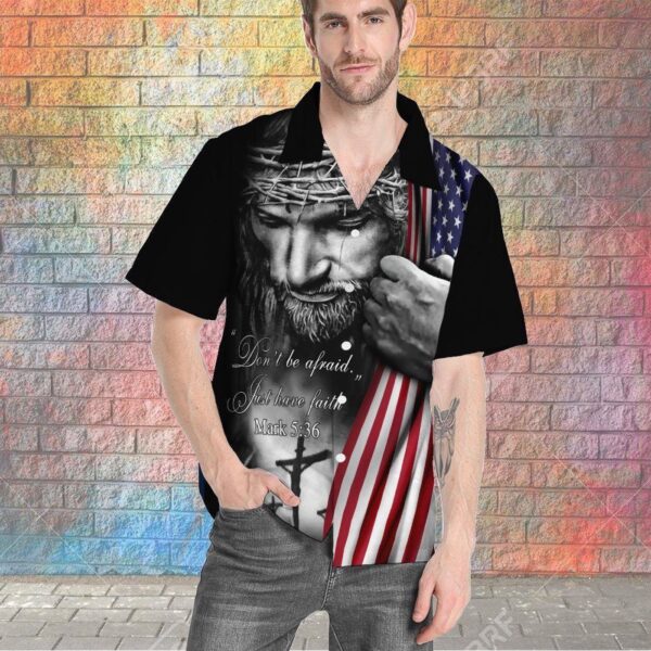 3D Jesus Christ Just Have Faith Custom Short Sleeve Shirts Aloha Shirt For Summer Hawaiian Shirts  – Gift Men Women Days