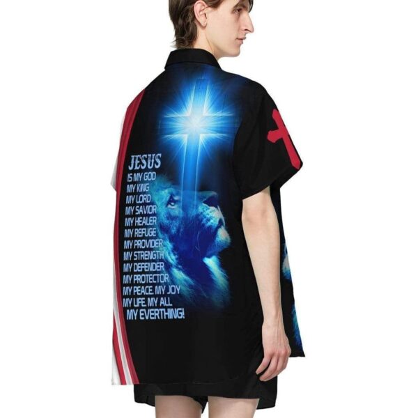 3D Jesus is My Everything Custom Short Sleeve Hawaiian Shirts  – Gift Men Women Days