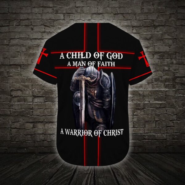 Faith-Filled Baseball Tee A Child of God Jesus-Inspired 3D Printed Shirt – Perfect Gift for Men and Women