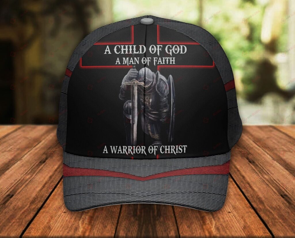 Child of God Jesus: Faithful Man Warrior of Christ – All Over Printed Cap Child of God Jesus: Faithful Man Warrior of Christ – All Over Printed Cap