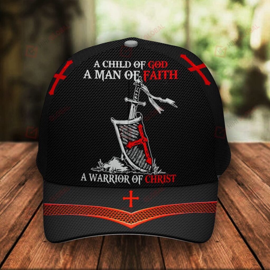Child of God Jesus: Faithful Warrior of Christ – 3D Cap with Christian Classic Design Child of God Jesus: Faithful Warrior of Christ – 3D Cap with Christian Classic Design