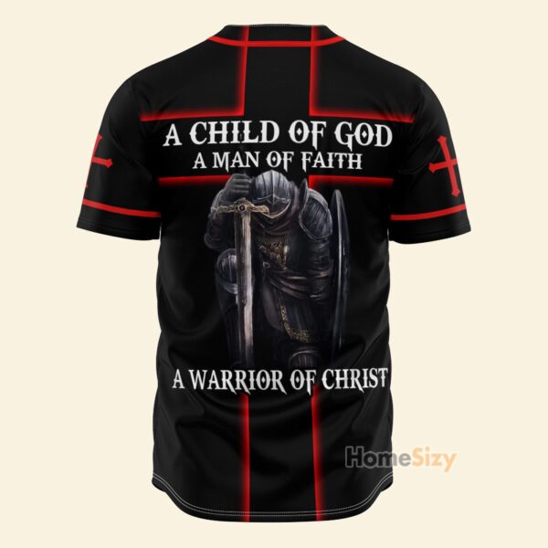 A Child Of God Jesus Black And Red – Baseball Jersey – Gift Men Women