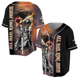 All Hall King Jesus Knee Under God Knight Templar Baseball Jersey - Gift Men Women