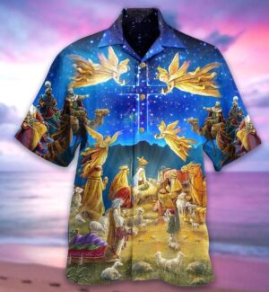 Amazing Jesus Was Born Hawaiian Shirt  - Gift Men Women Days