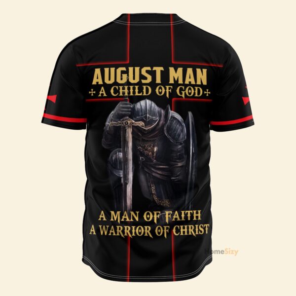 August Man A Child Of God Jesus A Warrior Of Christ Lion – Baseball Jersey – Gift Men Women