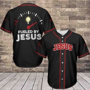 Baseball Tee Fueled By Jesus Baseball Jersey 420 QT210725Td - Gift Men Women