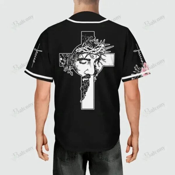 Baseball Tee Jesus – God and flower of faith Baseball Jersey 95 – Gift Men Women