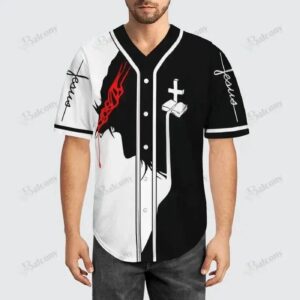 Baseball Tee Jesus - God will protect me Baseball Jersey 134 - Gift Men Women 1