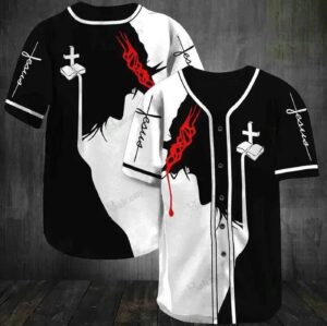 Baseball Tee Jesus - God will protect me Baseball Jersey 134 - Gift Men Women