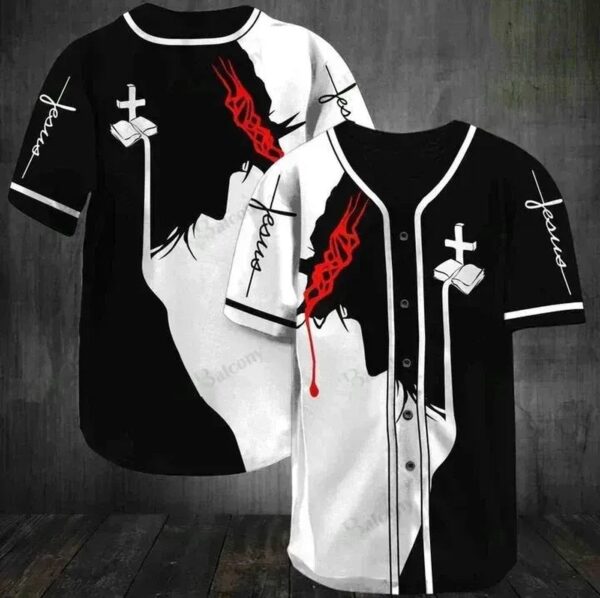 Baseball Tee Jesus – God will protect me Baseball Jersey 134 – Gift Men Women