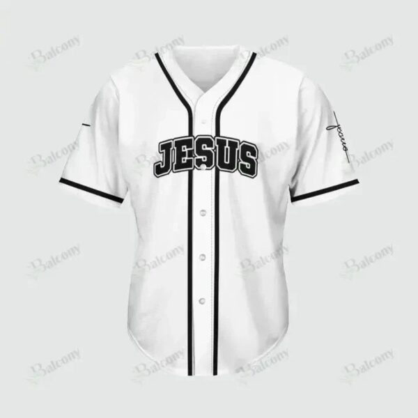 Baseball Tee Jesus – He has my back Baseball Jersey 158 – Gift Men Women