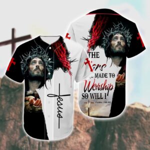 Baseball Tee Jesus If The Stars Were Made The Workship So I Will Jersey - Gift Men Women