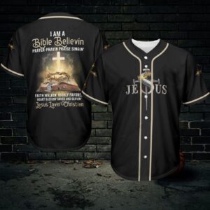 Baseball Tee Jesus Loving Christian Baseball Tee Jersey Shirt 364 - Gift Men Women