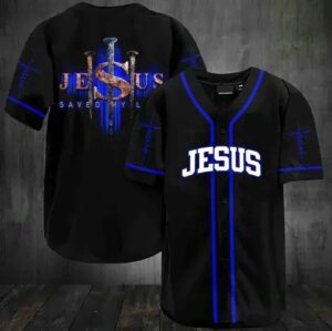 Baseball Tee Jesus saved my life 1 Baseball Jersey 139 - Gift Men Women