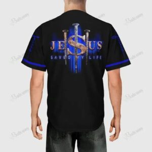 Baseball Tee Jesus saved my life 1 Baseball Jersey 139 - Gift Men Women 1
