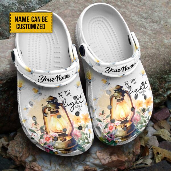 Customized Unisex Clogs: Be The Light Shoes Gift for Jesus Lovers US 4-12 EUR 36-48 Clog
