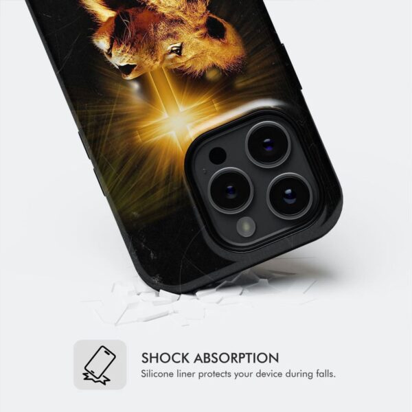 Behold Jesus the lion of Judah has won the victory phone case