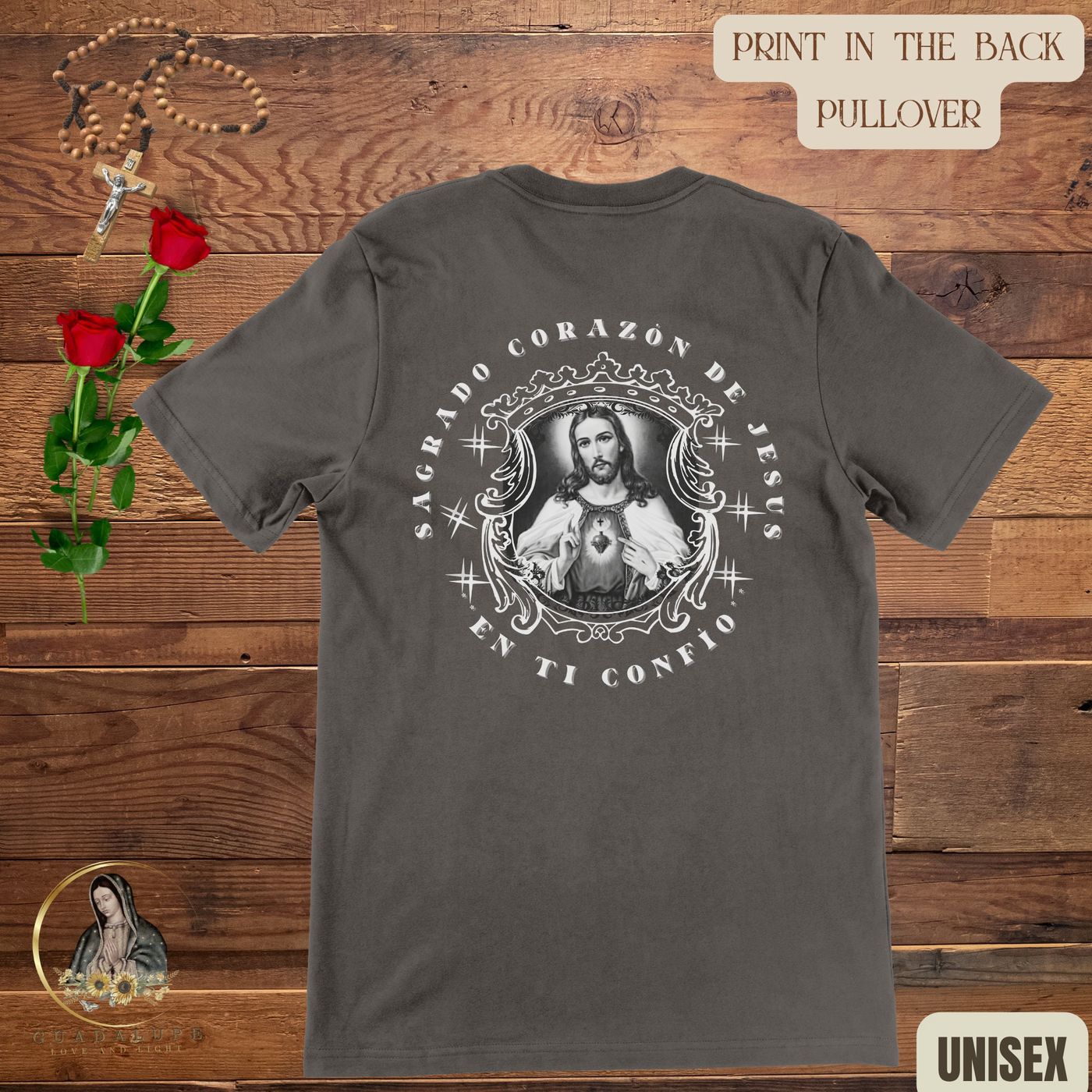 Boho Jesus Tshirt – Retro Vintage Sagrado Corazon de Jesus Religioso Gifts: Devotional & Sentimental Gifts for Mom