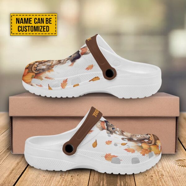 Cat & Pumpkin Cross Customized Clogs Shoes: Unisex Gift for Jesus & Cat Lovers – Personalized US 4-12 EUR 36-48
