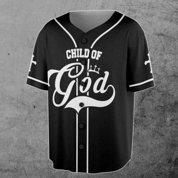 Child Of God Jesus Custom Name Number Baseball Jersey – Gift Men Women