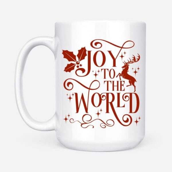 Christian Christmas coffee mug, Joy to the world mug