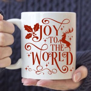 Christian Christmas coffee mug, Joy to the world mug