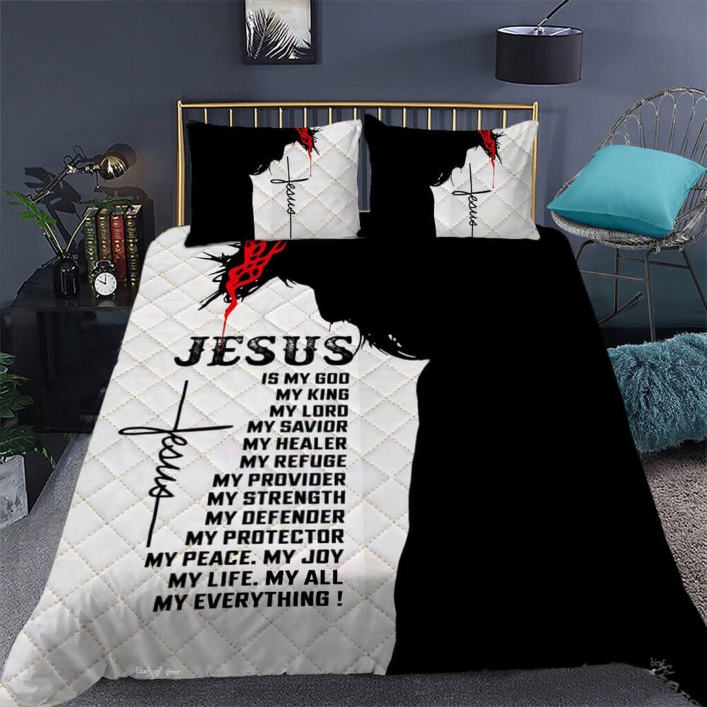 Christian Jesus Quilt Bedding Set Gift Christian Jesus Quilt Bedding Set Gift