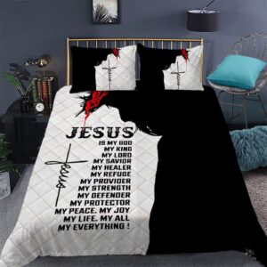 Christian Jesus Quilt Bedding Set Gift