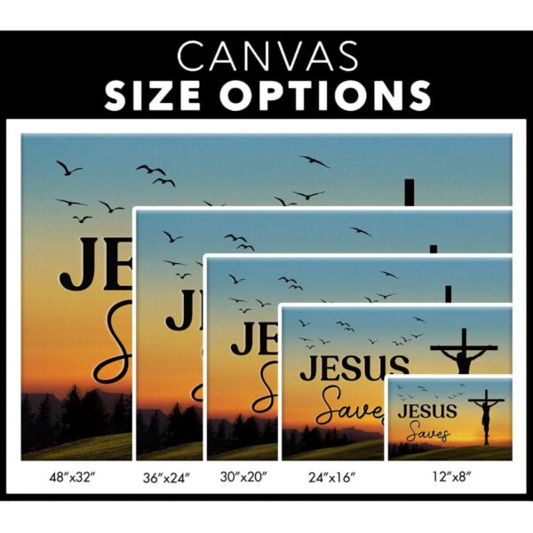 Christian Wall Art: Jesus Saves Wall Art Canvas Print