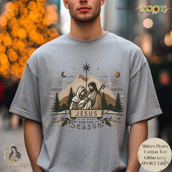 Jesus Nativity Scene Unisex Shirt – Catholic Winter Apparel for Festive Faith