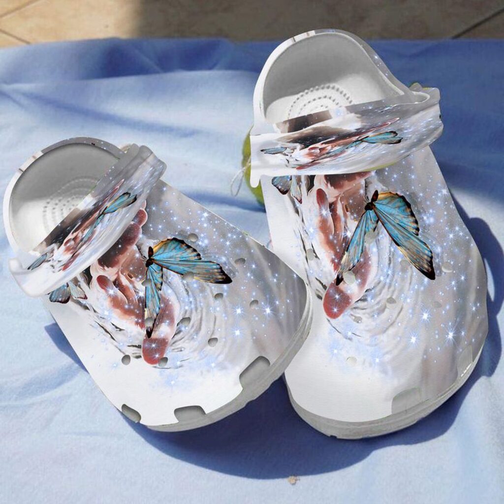 Croc Shoe – Butterfly Jesus Clog: Decorate Your Home with God s Attributes – Hand Light LampClog Croc Shoe – Butterfly Jesus Clog: Decorate Your Home with God s Attributes – Hand Light LampClog