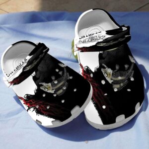 Croc Shoe - Fishing Jesus Cross: Perfect Clog for Fishing Lovers and Christian DadsClog