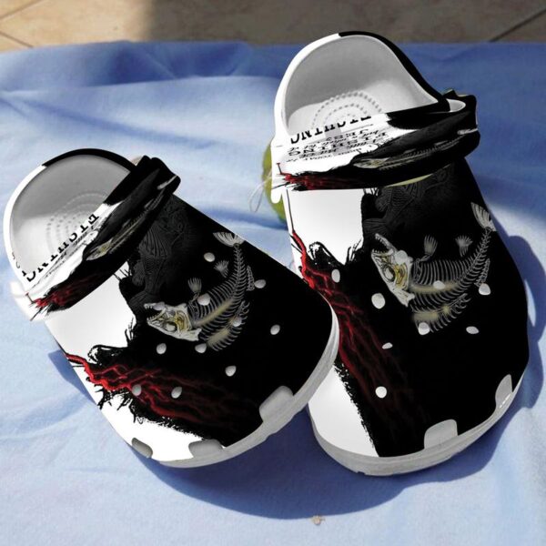 Croc Shoe – Fishing Jesus Cross: Perfect Clog for Fishing Lovers and Christian DadsClog