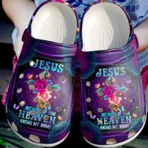 Floral Cross Jesus Clogs - Stylish WomenClog Shoe for Heaven-inspired Fashion