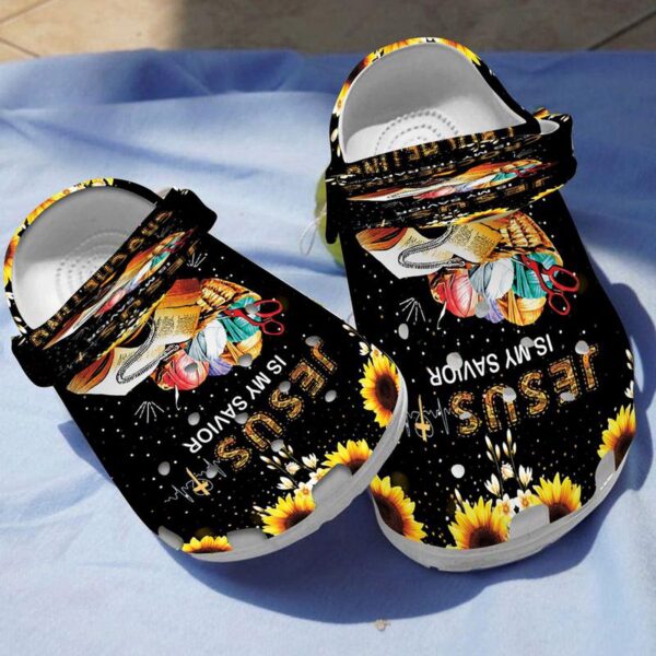 Croc Shoe – Clog Shoe Jesus God Cross Christian Crocheting: The Ultimate Therapy BookClog