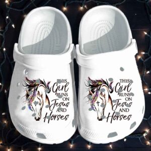 Croc Clog Shoe: Jesus and Horses - Perfect for Horse Lovers!Clog