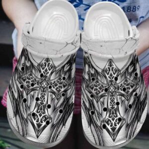 Croc Shoes - Stylish Clog Shoes with Cross Design for God LoversClog