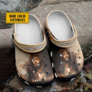 Custom Name Jesus Christ God Clogs Shoes - Personalized Slippers for Women