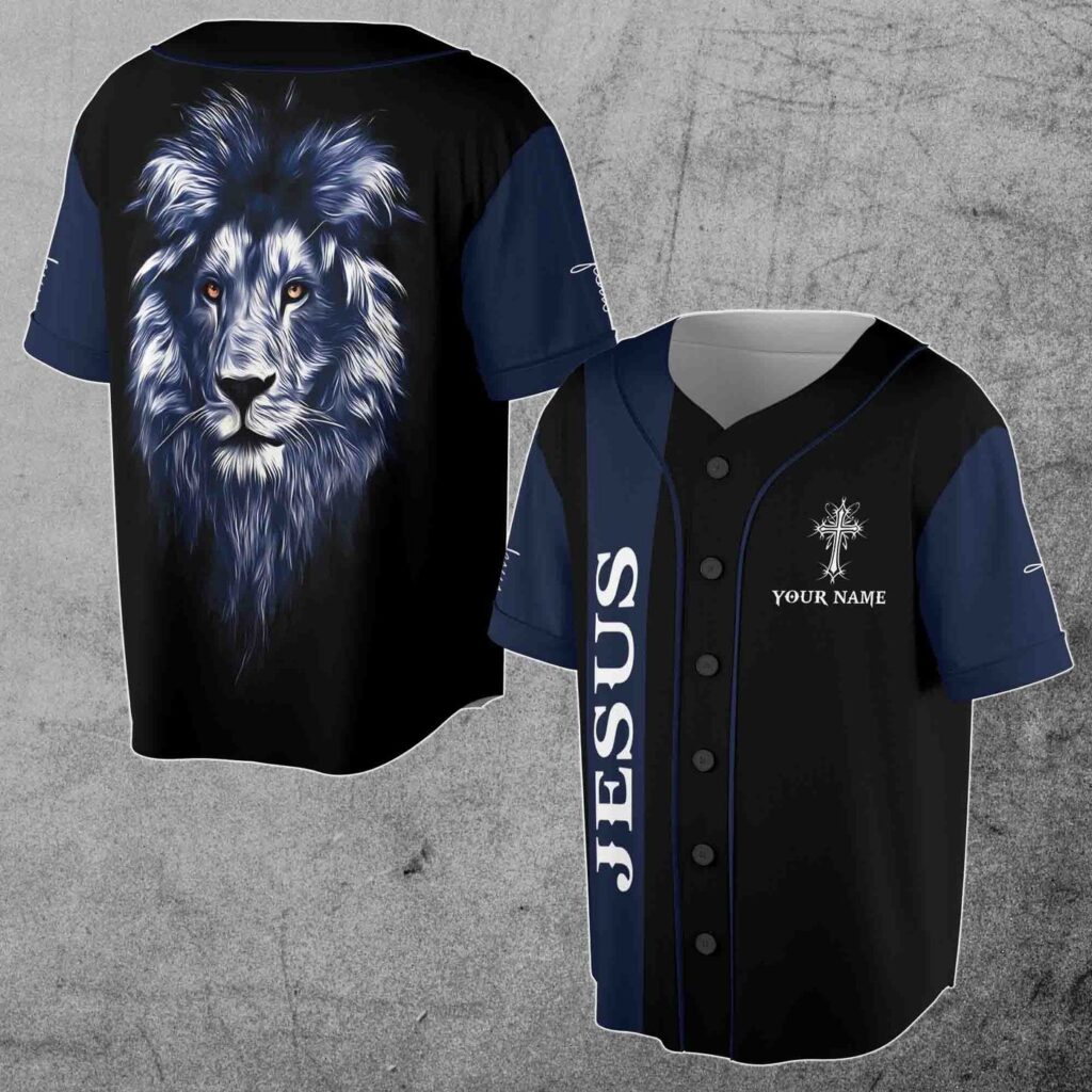 Custom Name Lion Of Judah Jesus Baseball Jersey – Gift Men Women Custom Name Lion Of Judah Jesus Baseball Jersey – Gift Men Women