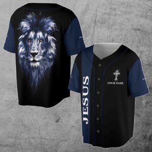Custom Name Lion Of Judah Jesus Baseball Jersey - Gift Men Women