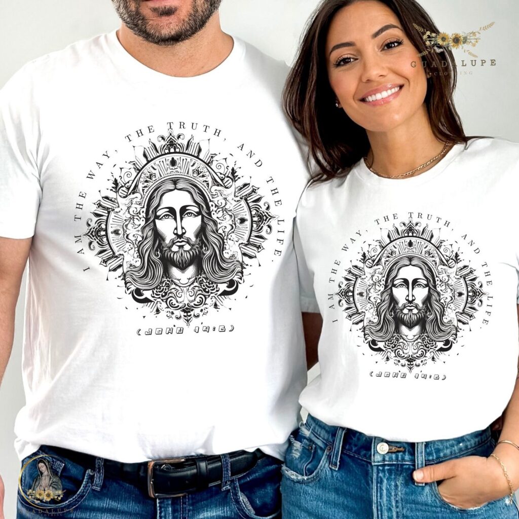 Cute Couples Religious Tshirt: Jesus Trendy Christian Apparel with Bible Verses Cute Couples Religious Tshirt: Jesus Trendy Christian Apparel with Bible Verses