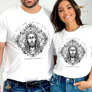Cute Couples Religious Tshirt: Jesus Trendy Christian Apparel with Bible Verses