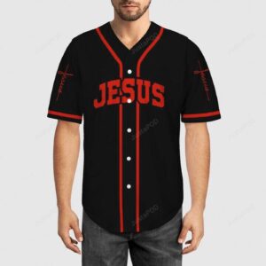 Details about Jesus Cross In A Red Moon Jesus Christian Lord Shirt For Dad Baseball Tee Jersey Shirt - Gift Men Women 3